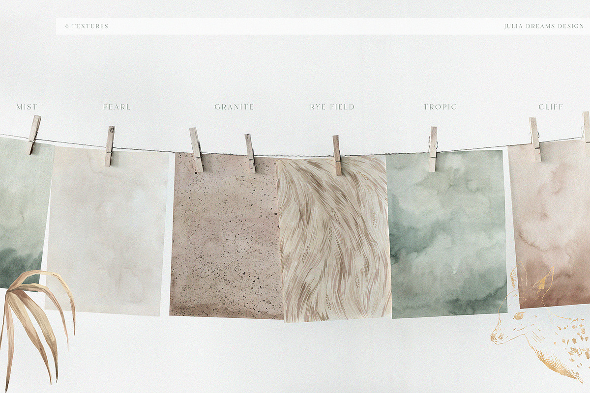 Modern Oasis Watercolor Collection, an Animal Illustration by Julia Dreams (Photo 5 of 10)