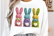 Happy Easter Bunny Png Faux Yarn, an Illustration by SinaCreation (Thumbnail 6 of 7)