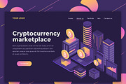 Landing page templates, dark theme, a Templates & Theme by Creative Graphics (Thumbnail 3 of 12)