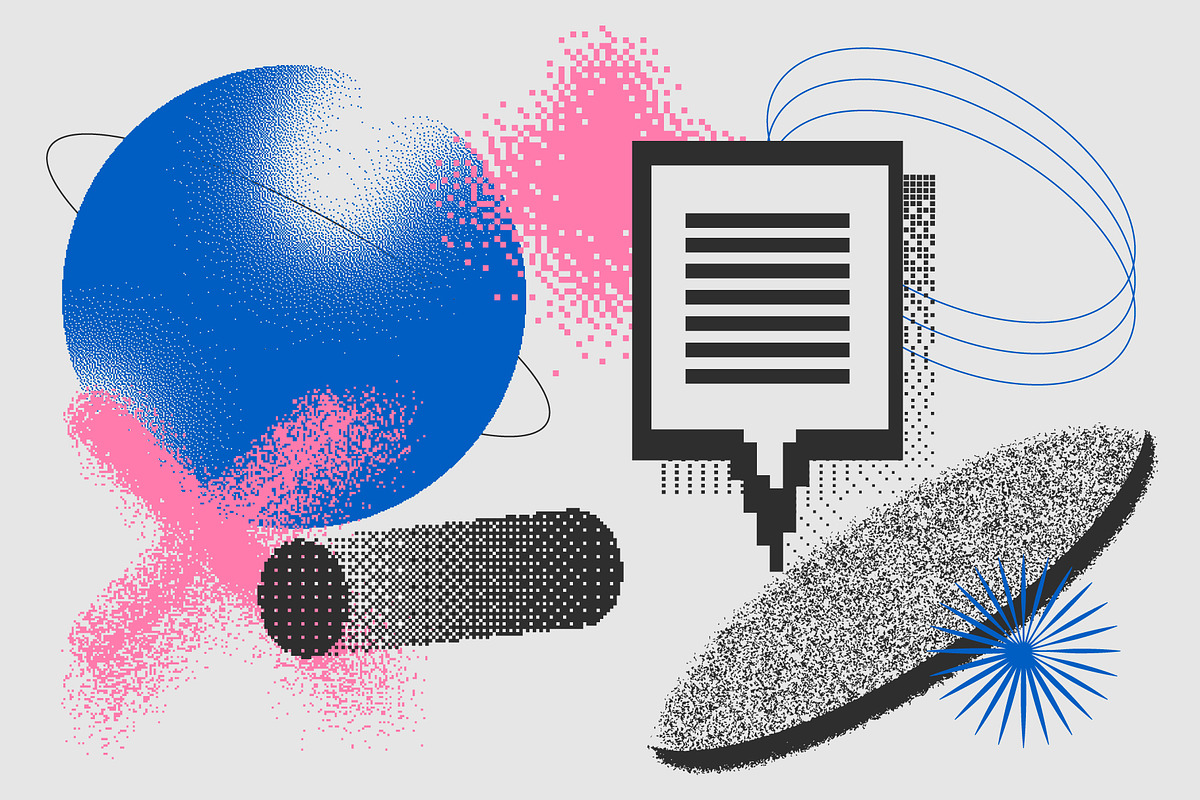126 Vector Dither Textured Clip Arts, a Graphic by softulka (Photo 5 of 19)