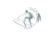 Set of sketches of surfers, a Person Illustration by TheMountBirdStudio (Thumbnail 6 of 7)