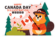 9 Happy Canada Day Illustration, a Seasonal Illustration by denayunebgt (Thumbnail 1 of 3)