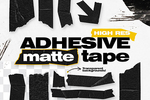 Adhesive Matte Tape Objects