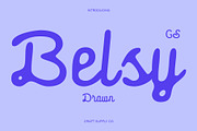 CS Belsy Drawn, a Script Font by Craft Supply Co. (Thumbnail 1 of 8)