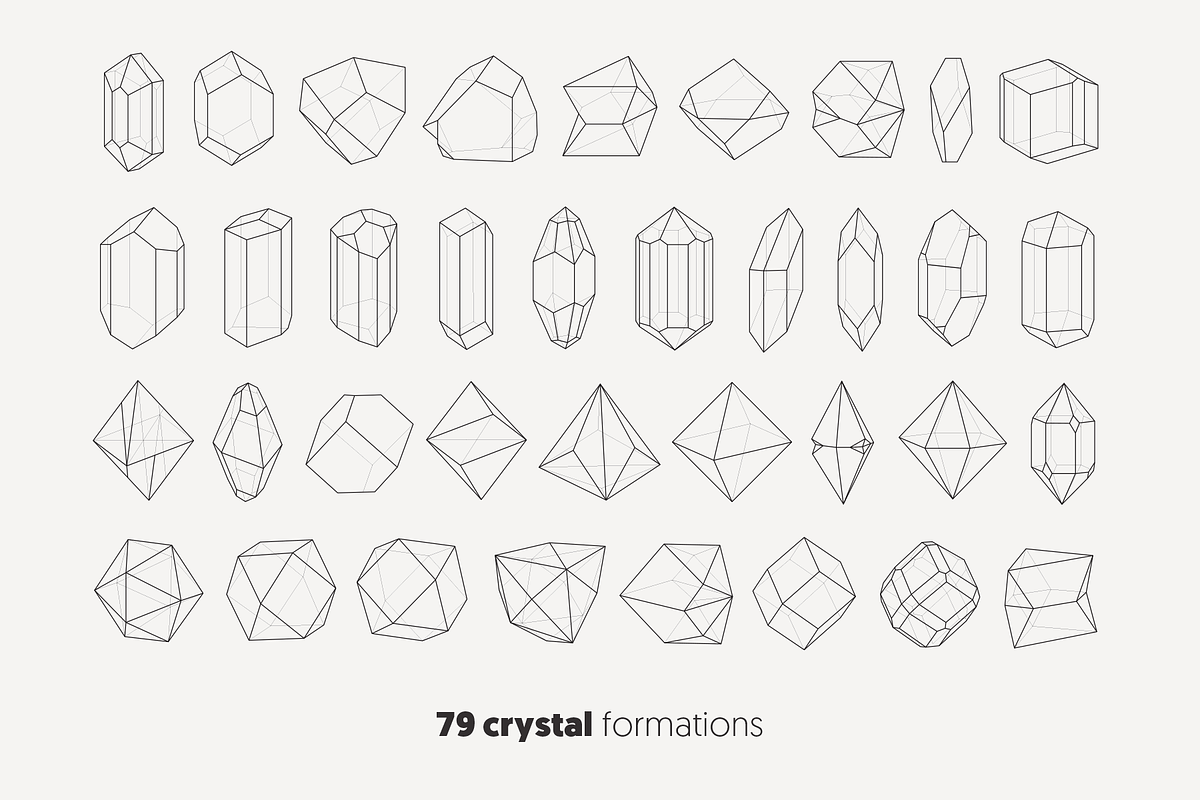 79 Crystal Formations, an Object Graphic by Texture Fabrik (Photo 12 of 12)