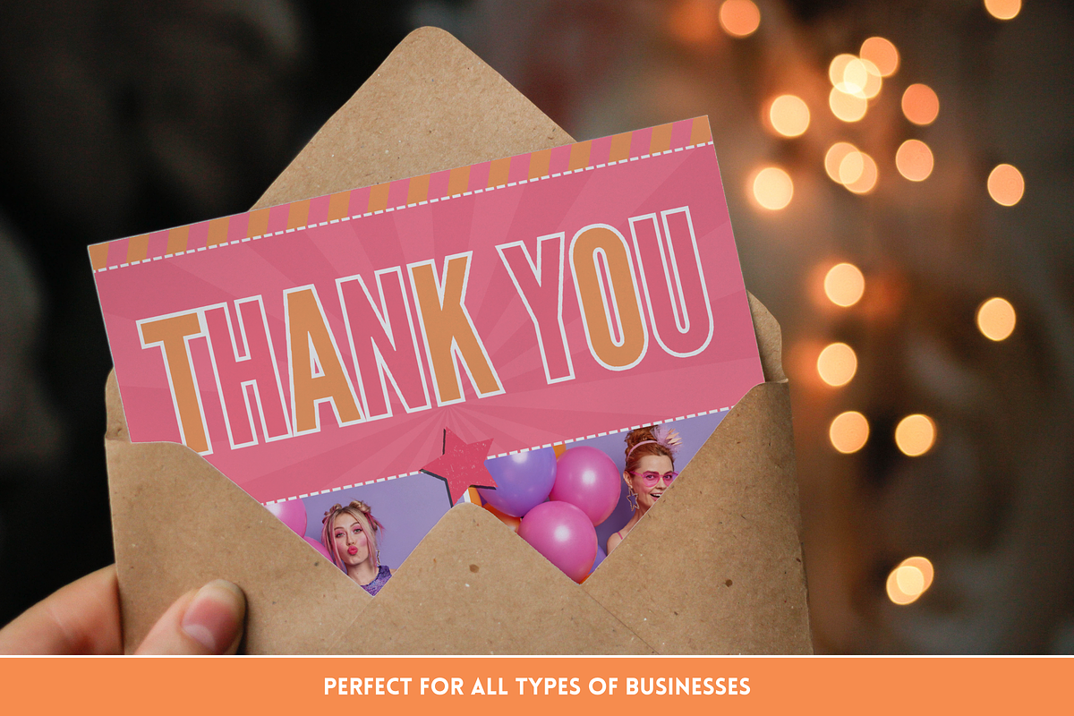 Fun Thank You Card, a Business Card Template by SunshineStudioBoutique (Photo 9 of 10)