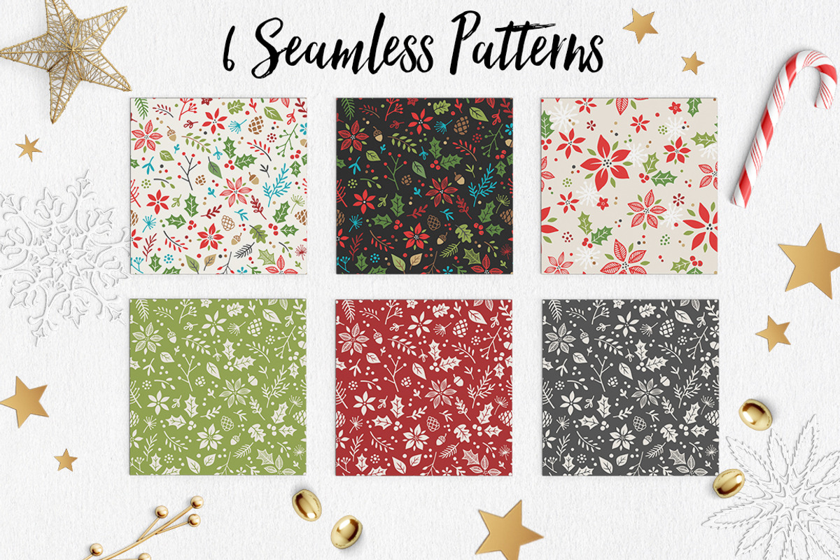 Retro Holiday Card Kit with Bonuses, a Templates & Theme by Mxtama (Photo 3 of 4)
