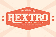 Rextro Old School Font, a Sans Serif Font by Storytype Studio (Thumbnail 1 of 15)
