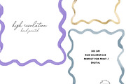 Wavy Scallop Borders & Frames, a Decorative Illustration by Essem Creatives (Thumbnail 3 of 4)