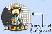 Whimsical Easter Duckling Clipart, an Illustration by Canvas Craft (Thumbnail 2 of 7)