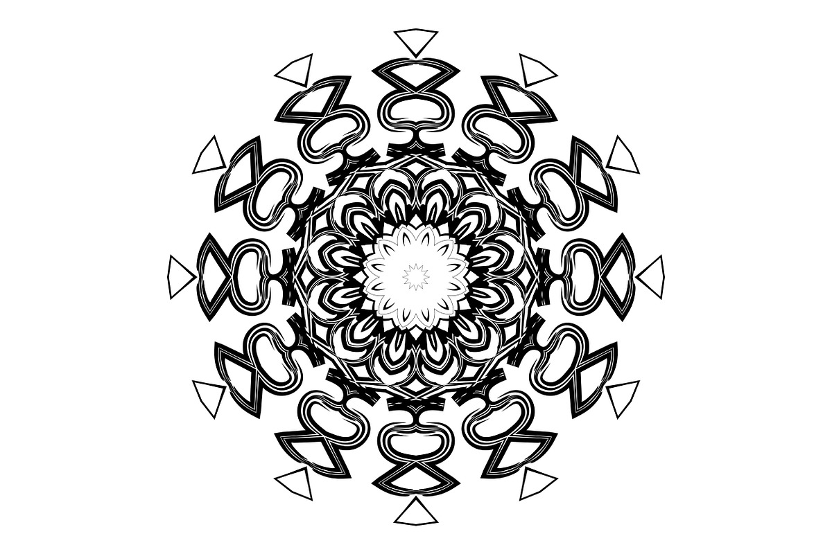 Handcrafted Mandala Design Pack, a Pattern Graphic by NJ Himel (Photo 21 of 30)