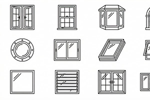 Bundle Pack Home Living Icons, an Outline Icon by adenpinkstore