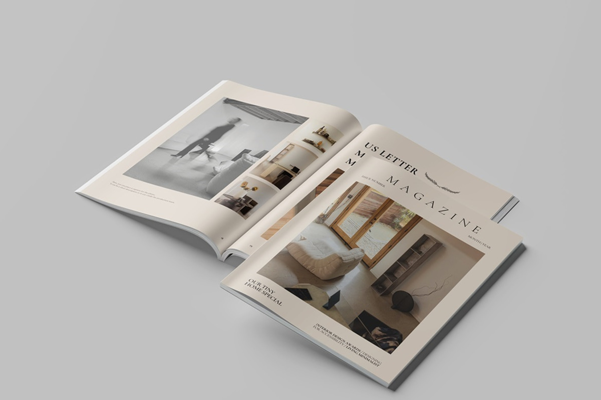 Us Letter Magazine Mockup, a Books & Magazine Mockup by Tokobeta (Photo 4 of 6)