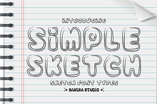 Simple Sketch - Hand Drawn Font