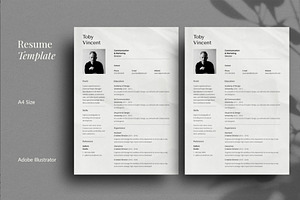 CV Resume | Minimalist, a Resume Template by Dimas Rizki Pratama