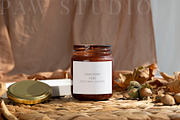 Autumn Candle Mockup Label fall2, an Advertising Mockup by PawMockups (Thumbnail 2 of 10)