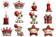 Whimsical Birthday Clipart, an Illustration by Designworld (Thumbnail 3 of 8)