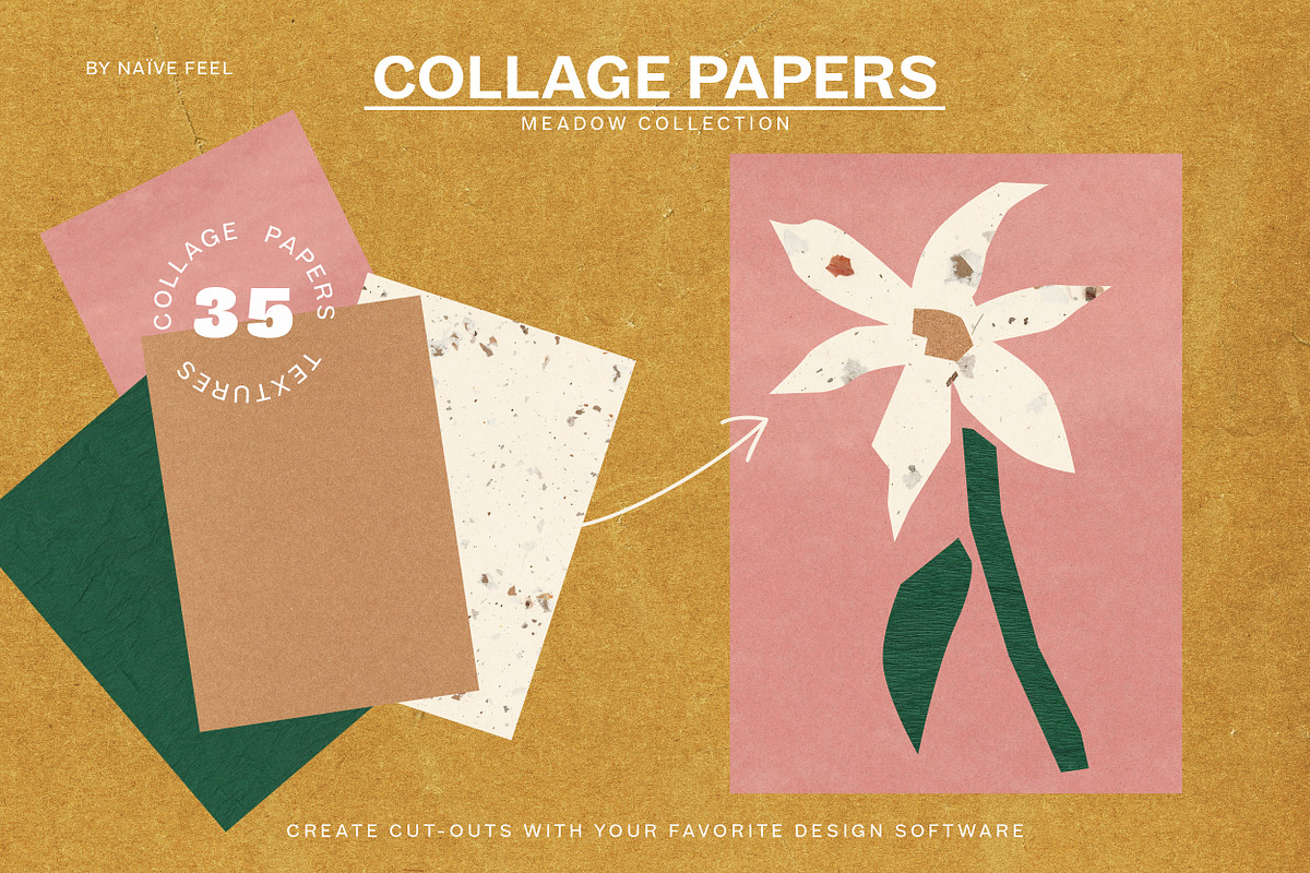 Collage Papers Textures, a Texture Graphic by Naive Feel (Photo 3 of 9)