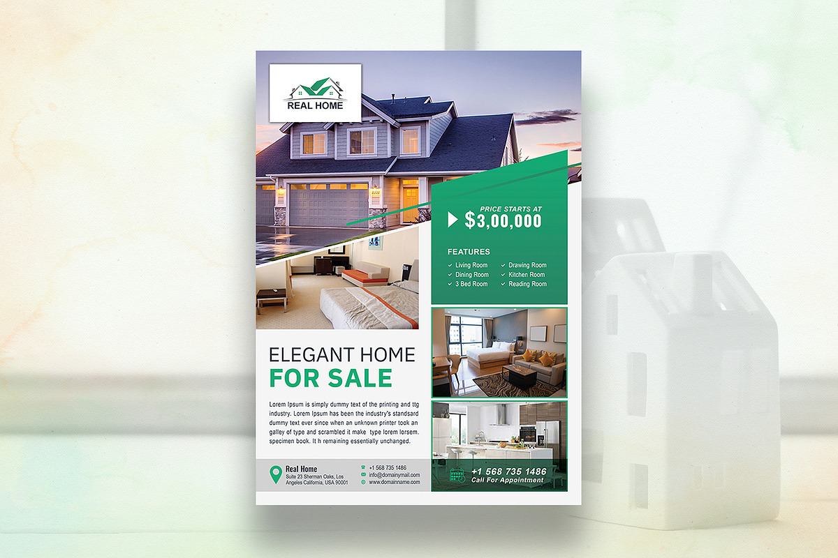 Real Estate Flyer, a Flyer Template by DesignDevisers (Photo 2 of 10)