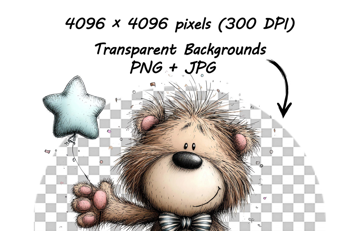 21 Teddy Bear Birthday Party Clipart, a Graphic by one-touch (Photo 12 of 18)