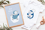Penguins.Christmas collection, an Animal Illustration by AfonshinaArt (Thumbnail 3 of 9)