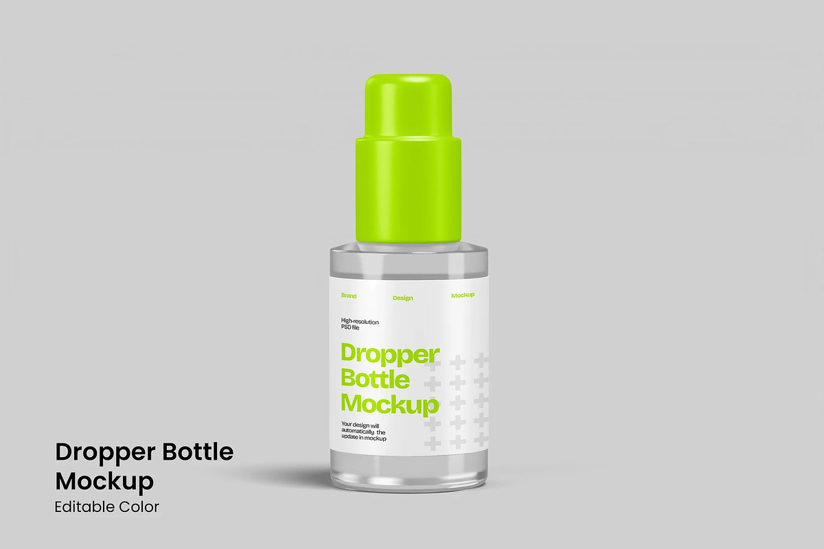 Dropper Bottle Mockup, a Packaging Mockup by renderstockmarket