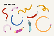 ARTISTIC ARROWS (100 illustrations), an Object Illustration by Bonfloret Studio (Thumbnail 6 of 10)