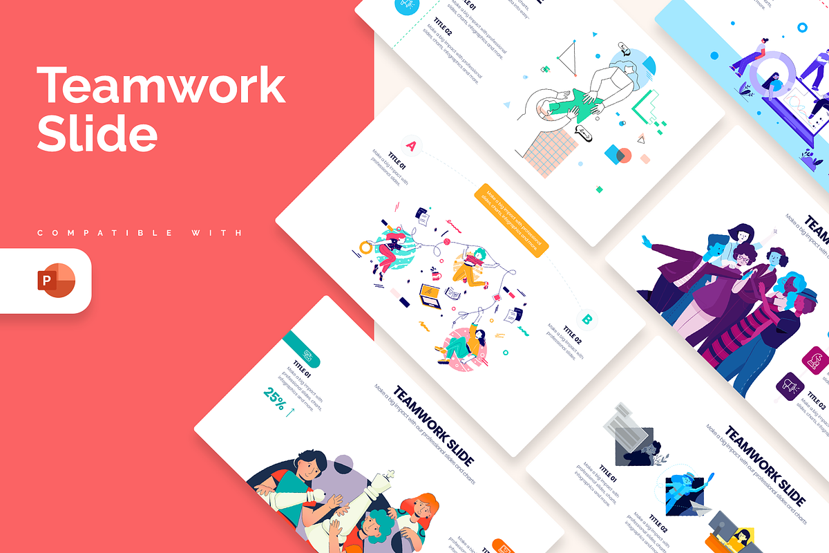 Teamwork Powerpoint Template Slides, a Presentation Template by Slidesmash