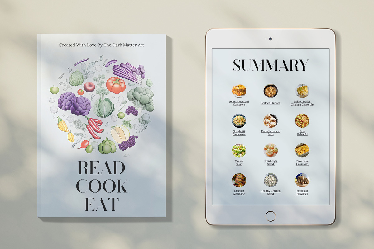 12 Recipes E-book / Printable Book, a Print Template by The Dark Matter Art (Photo 5 of 5)