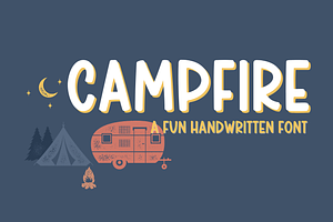 Campfire, Fun Handwritten Font