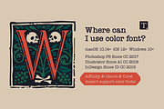 Totes Buch Gothic Woodcut Initials, a Blackletter Font by kaer_shop (Thumbnail 9 of 12)