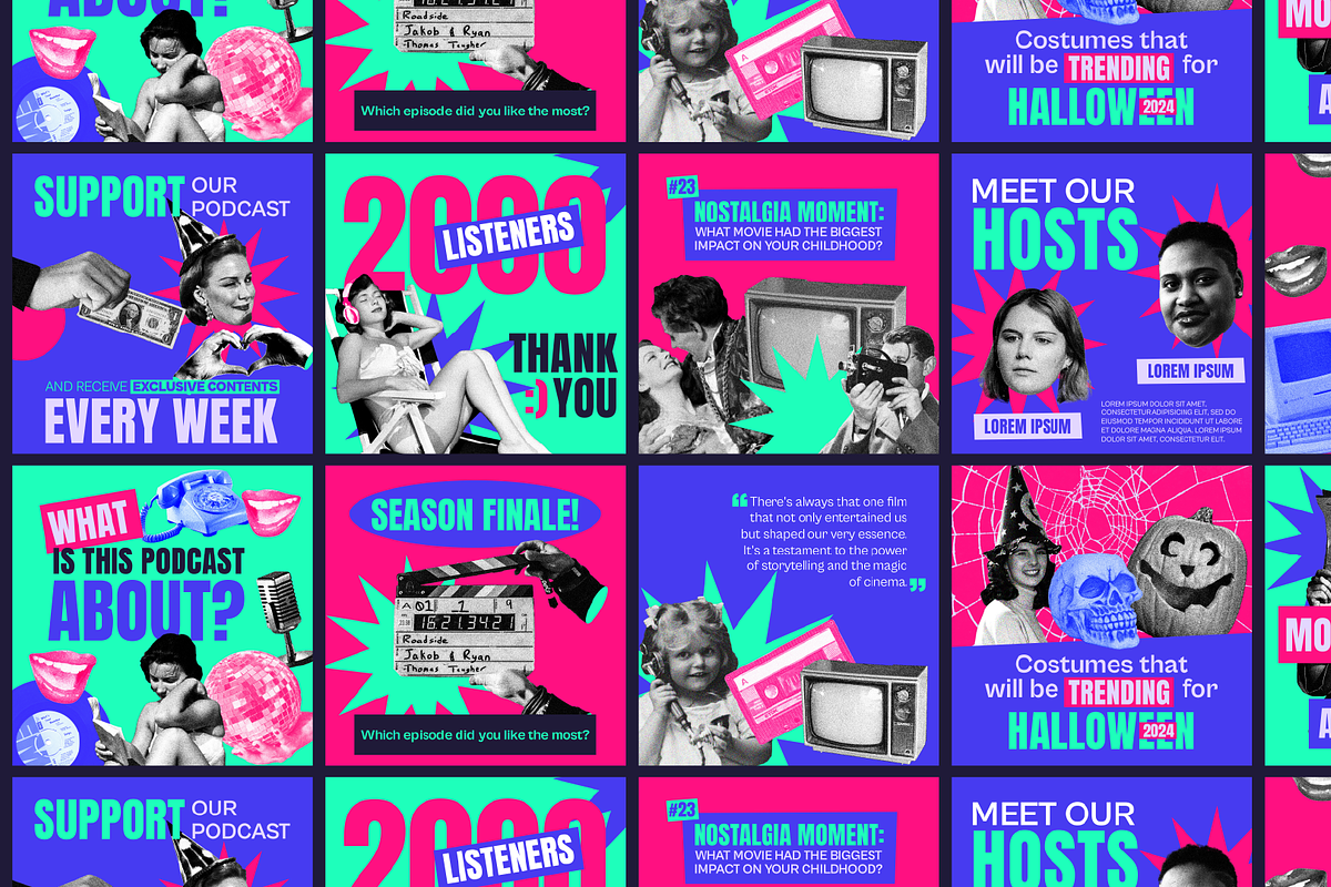 Instagram Posts Template for Podcast, a Social Media Template by JoanaCelina (Photo 7 of 7)