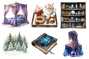 Watercolor Winter Snow Angel Clipart, an Illustration by Daily.Designs (Thumbnail 3 of 5)