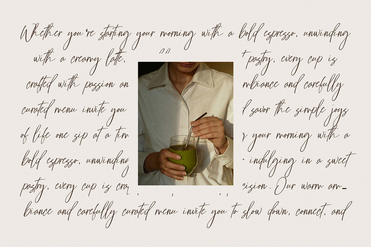 Ginger Coffe Signature Font, a Script Font by Graphicxell (Photo 6 of 8)