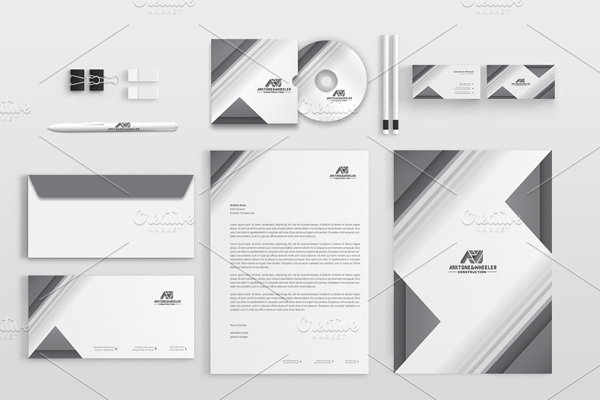 Corporate Stationery Pack, a Stationery Template by BettyDesign (Photo 3 of 9)