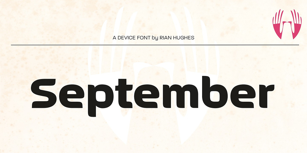 September, a Sans Serif Font by Device (Photo 1 of 6)