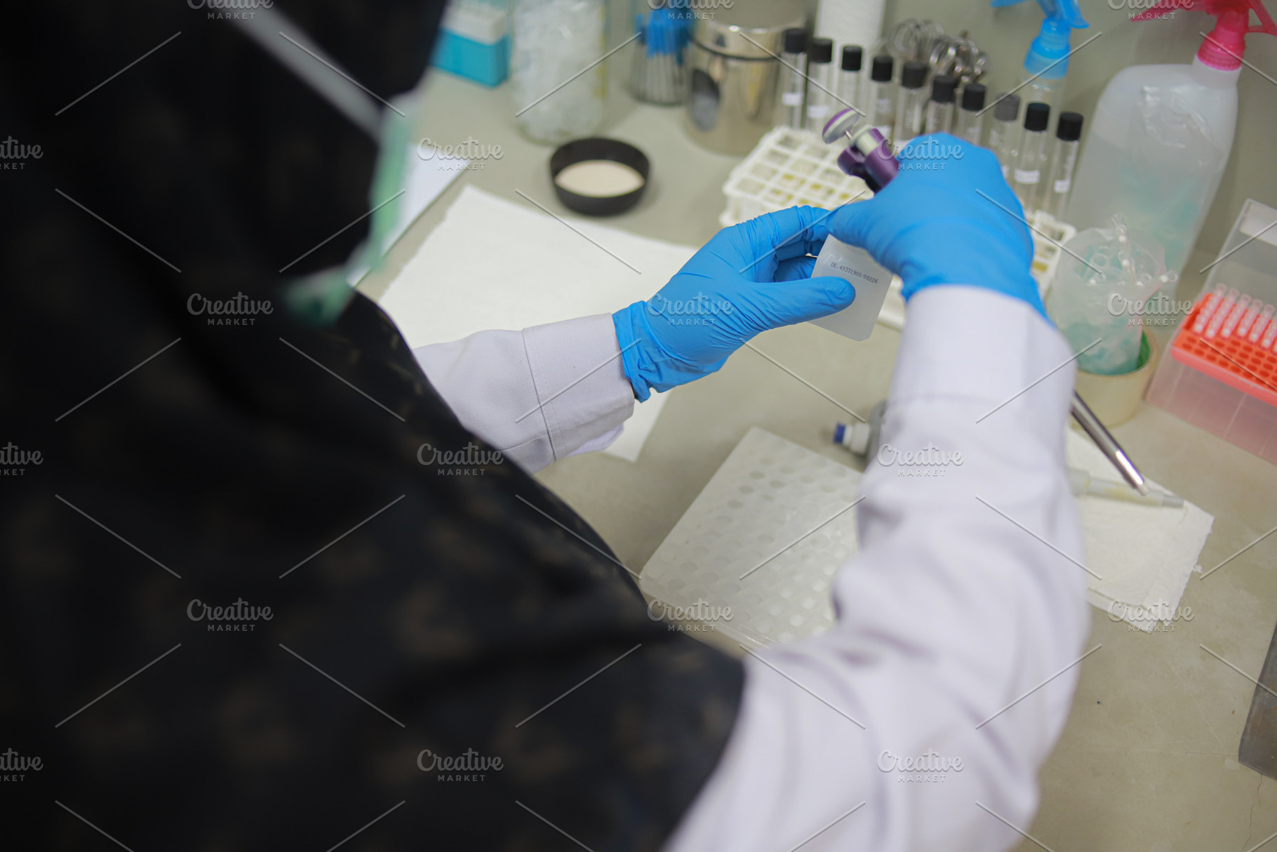 Scientist in Laboratory, a Health & Medical Photo by bastera