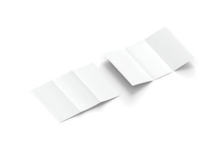 2 White Unfolded Booklets 3D Model, an Object 3D Model by rebrandy