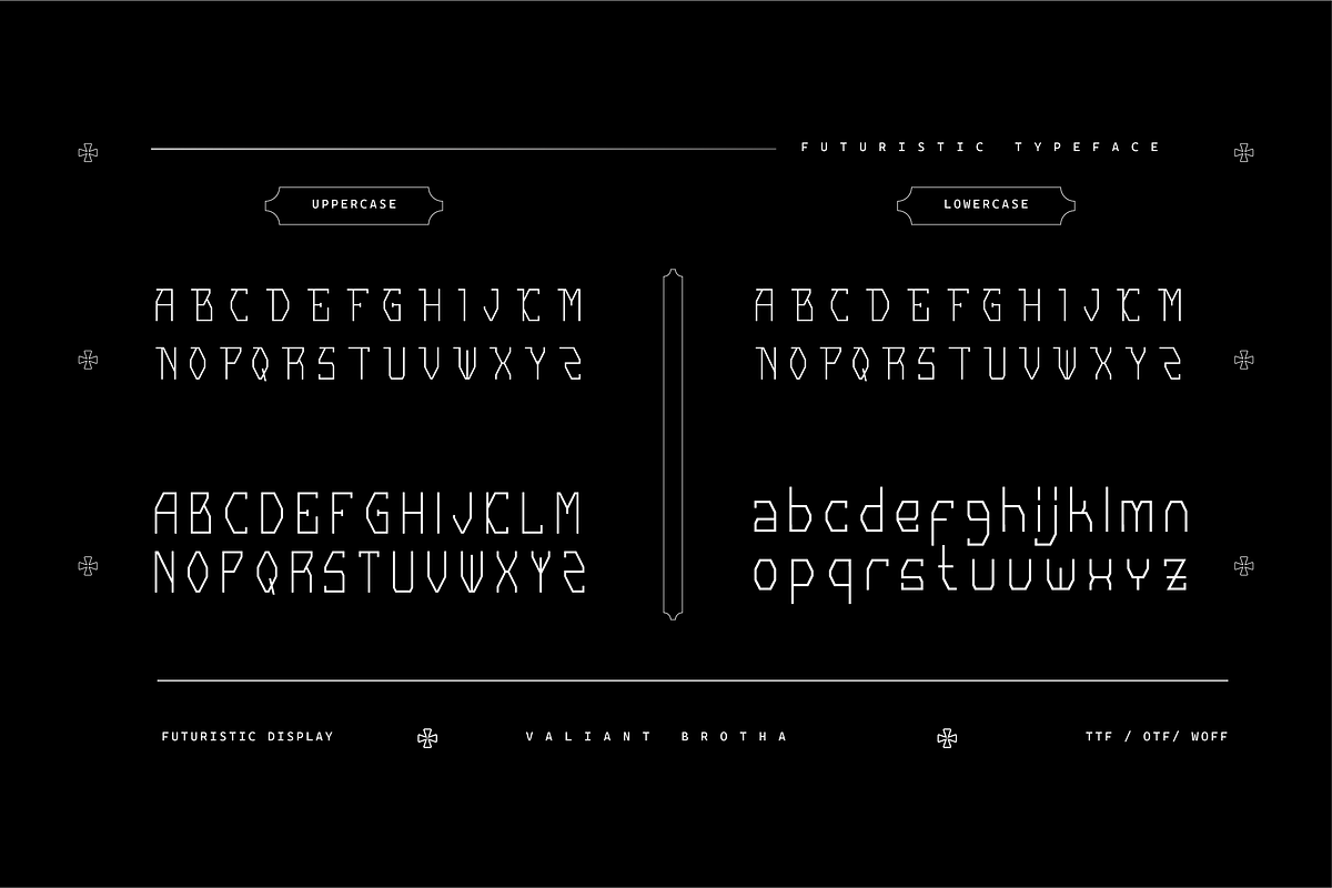 VB Skyfulz - Futuristic Display Font, a Serif Font by VALIANTBROTHA (Photo 2 of 11)