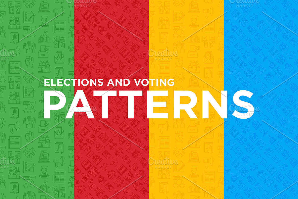 Elections And Voting Patterns, a Pattern Graphic by Alex Blogoodf