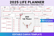 2025 Life Planner For Canva, a Stationery Template by Shumaya (Thumbnail 1 of 6)