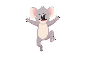 Cute cartoon koala bear isolated on, an Animal Illustration by the8monkey