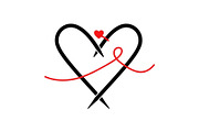 Knitted Heart Love Vector Bundle, an Illustration by Designs_River (Thumbnail 20 of 53)