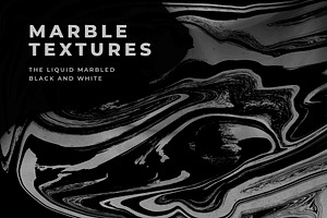 The Liquid marbled black and white