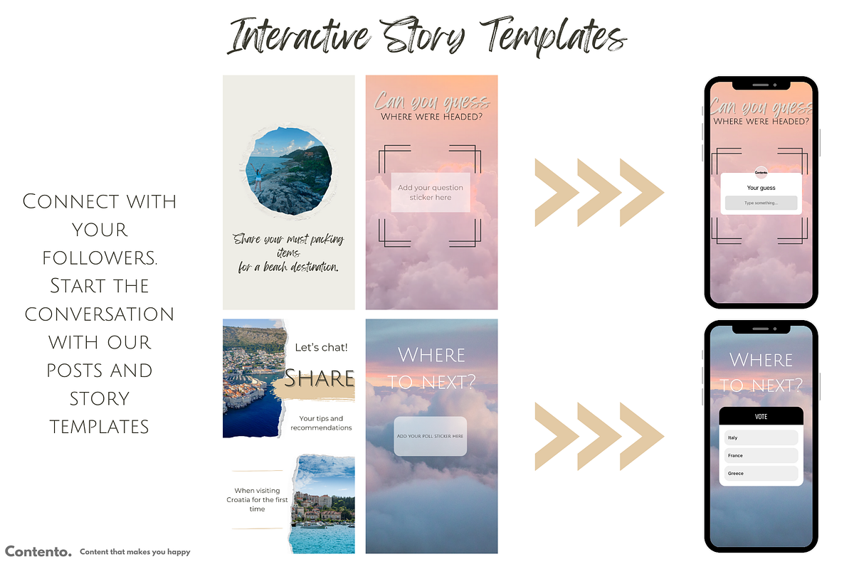 The Travel Influencer Canva Pack, a Social Media Template by Contento BH (Photo 4 of 5)