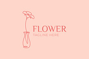 Flower Vase Continuous Line Logo, a Branding & Logo Template by Signatoro (Thumbnail 3 of 3)