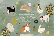 Whimsical Cottage Spring Animals, an Animal Illustration by Lana Elanor (Thumbnail 17 of 17)