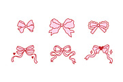 Coquette bows clip art EPS, SVG, PNG, an Object Graphic by Viaireshop (Thumbnail 3 of 6)