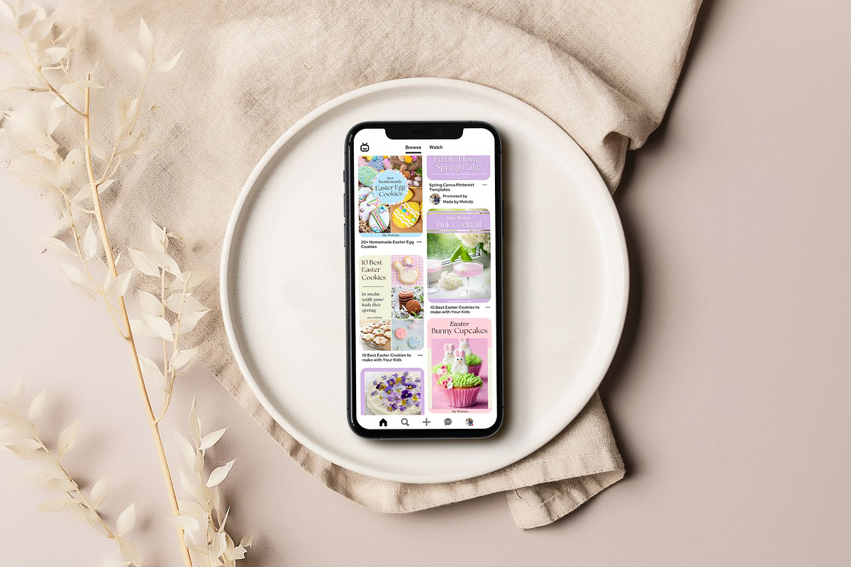 Spring Canva Pinterest Templates, a Social Media Template by Made by Melody (Photo 6 of 6)