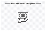 Dollar Money Line Icons Set, an Outline Icon by Designfour (Thumbnail 3 of 7)